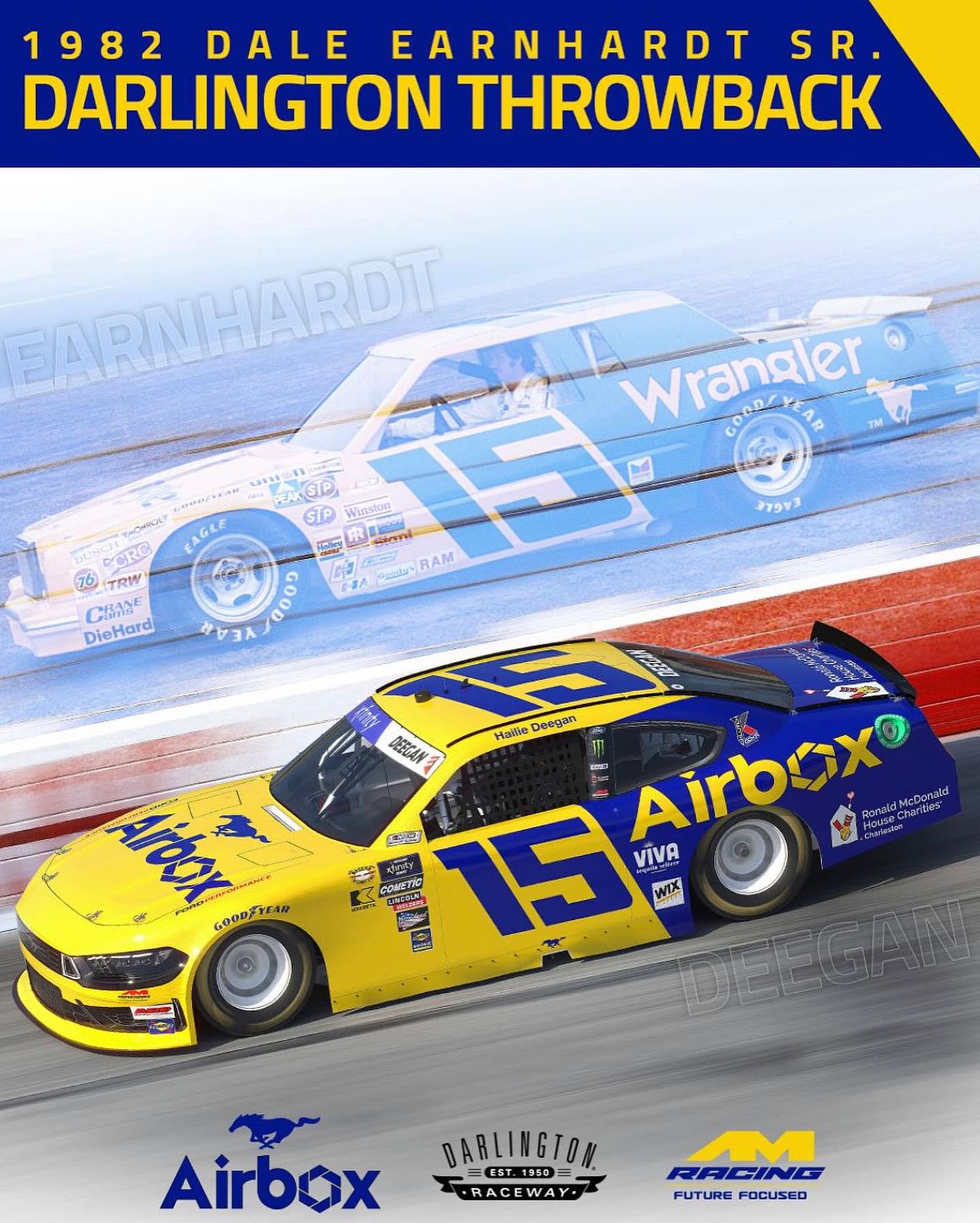 Best Hobby Decals 1/32nd Dale Earnhardt Wrangler Bud Moore Thunderbird Waterslide Decals – 15 Count